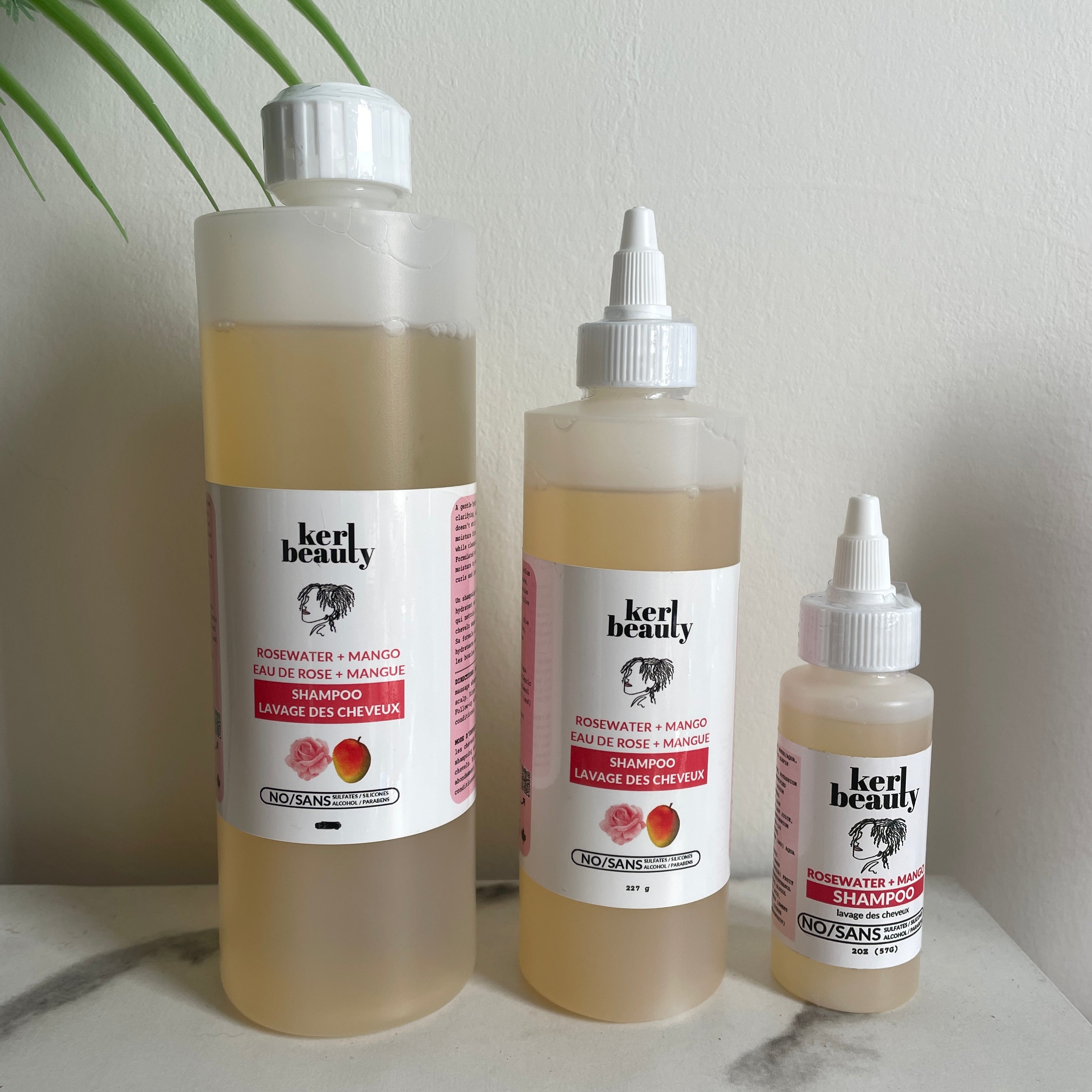 Shampoing Hydratant Eau de Rose et Mangue