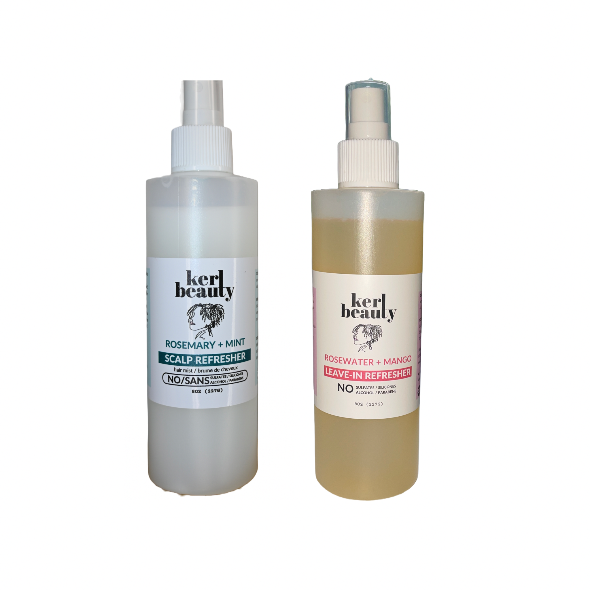 Duo de brumes hydratantes pour cheveux et cuir chevelu