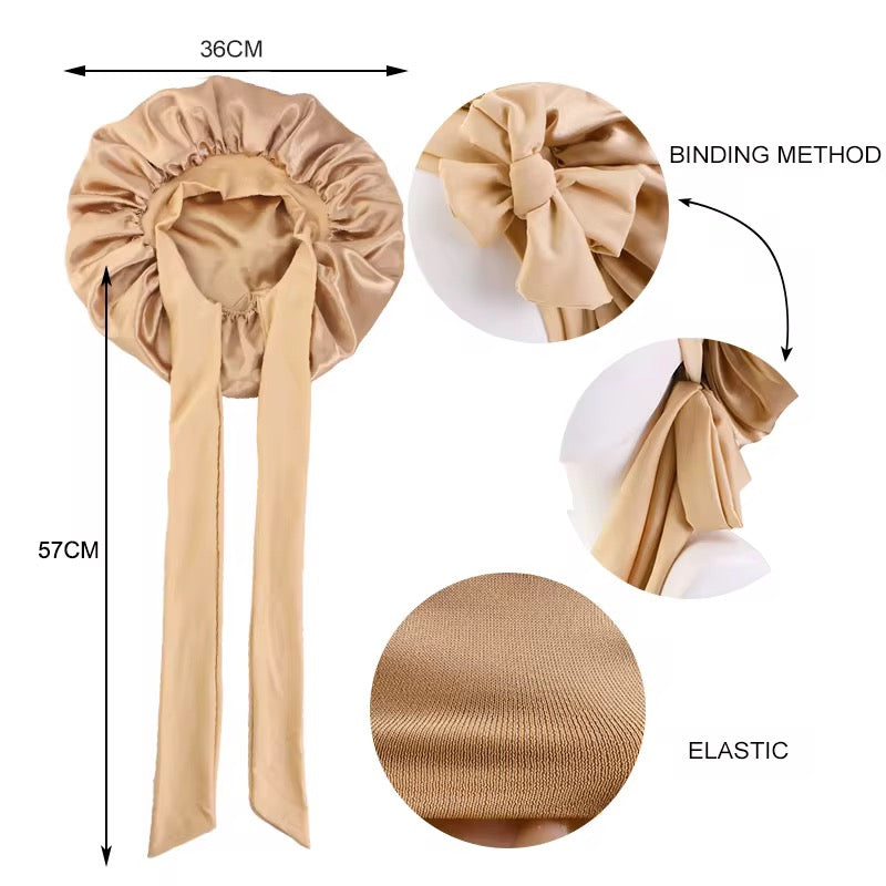Satin Bonnet (with Tie)